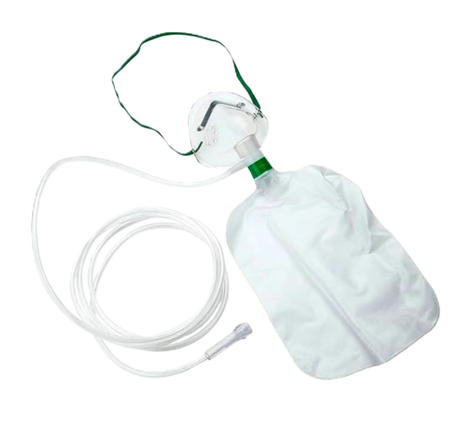MASCARA DE OXIGENO CON RESERVORIO ADULTO