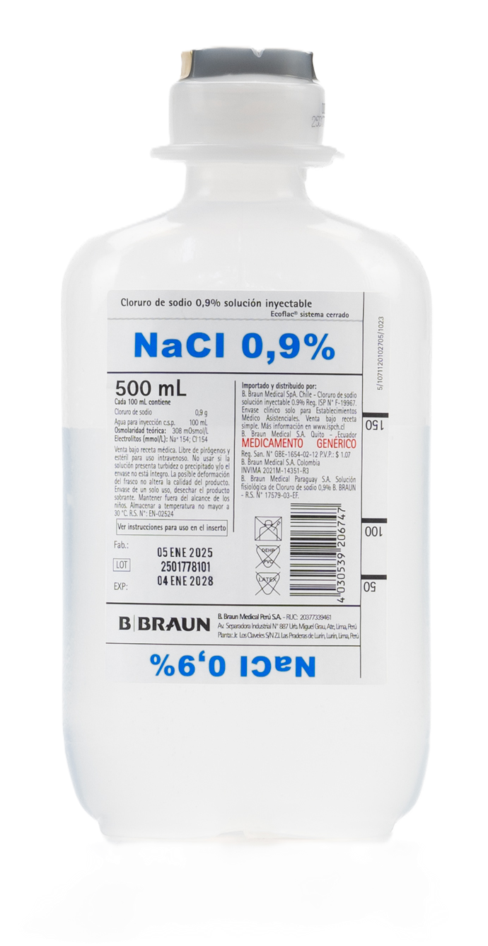CLORURO DE SODIO X 500 ML