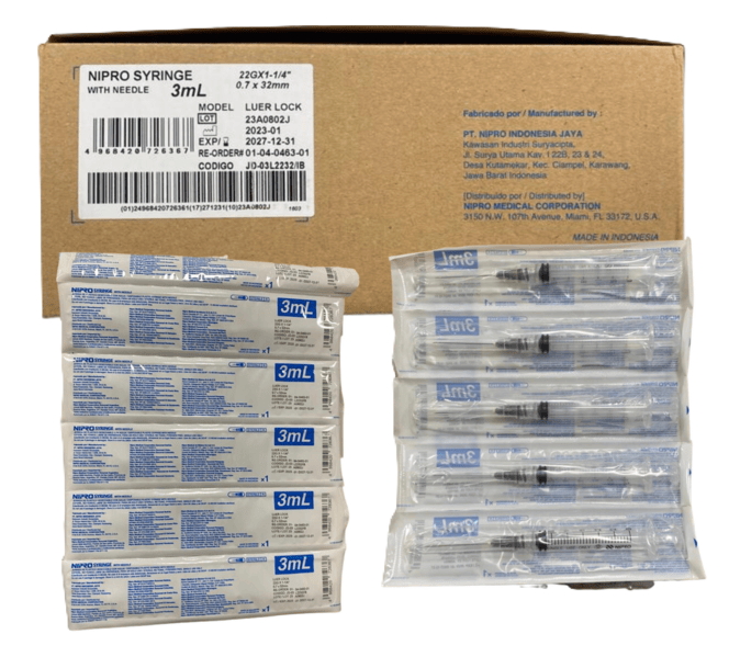 JERINGA DE 3 ML X 100 UND