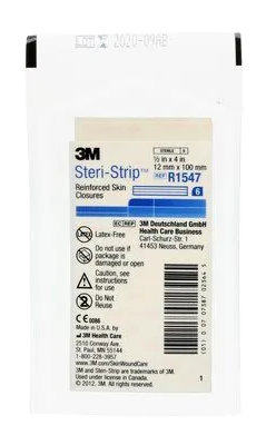 SUTURAS CUTANEAS ADHESIVAS AZUL - STERI STRIP - R15470