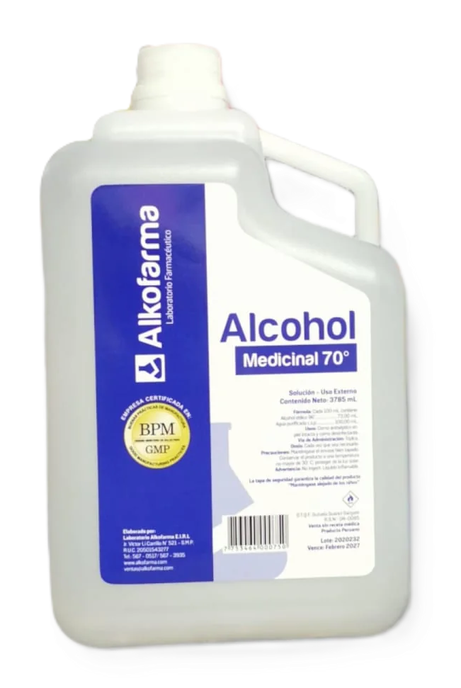 ALCOHOL DE 70° X 1 GALON