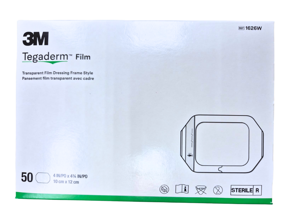 APOSITO TRANSPARENTE DE 10 X 12 CM X 50 UND - TEGADERM FILM 1626W