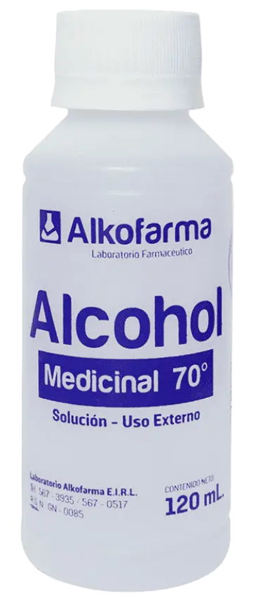ALCOHOL DE 70° X 120 ML