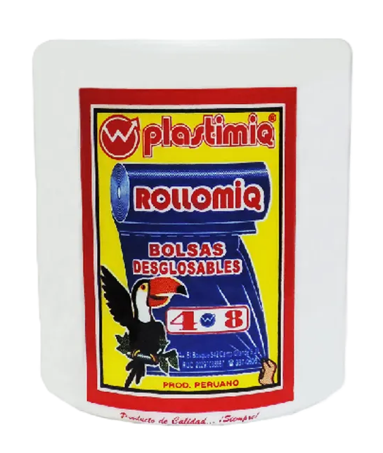 ROLLO DE BOLSA DE 4 X 8