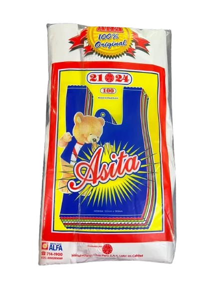BOLSA DE PLASTICO DE 21 X 24 X 100 UND