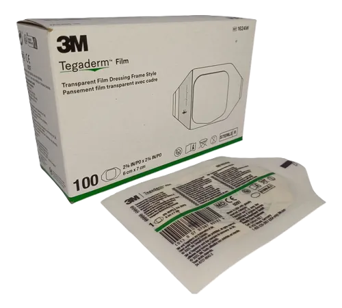 APOSITO TRANSPARENTE DE 6 X 7 CM X 100 UND - TEGADERM FILM 1624W