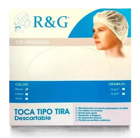 GORRO DE ENFERMERA BLANCO X 100 UND