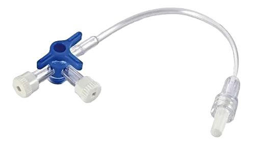 LLAVE DE TRIPLE VIA CON EXTENSION DE 10 CM X 50 UND