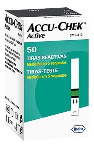 TIRAS DE GLUCOSA ACCU-CHEK ACTIVE X 50 UND