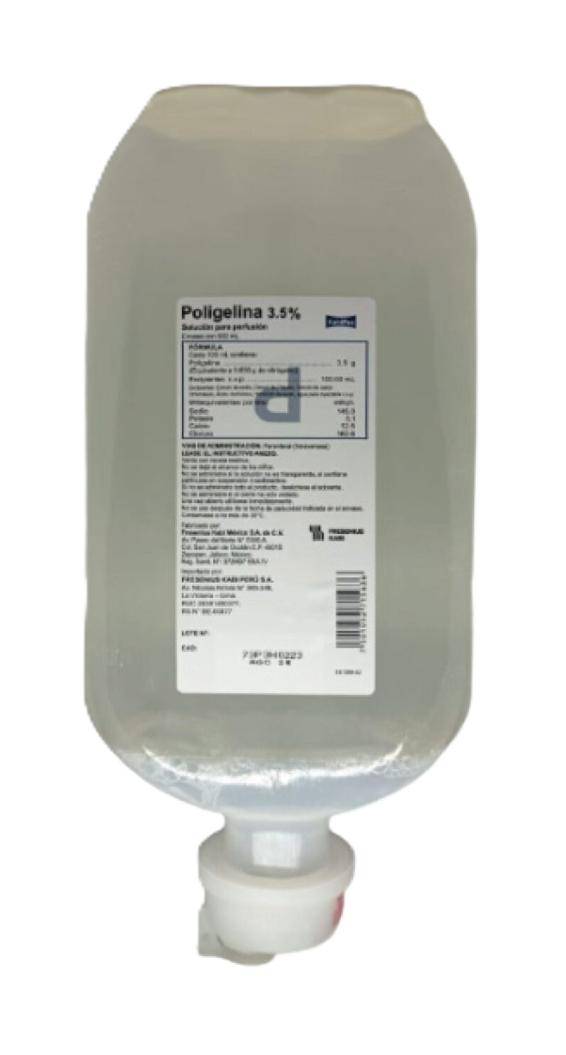 SOLUCION PARA PERFUSION AL 3.5% X 500 ML - POLIGELINA