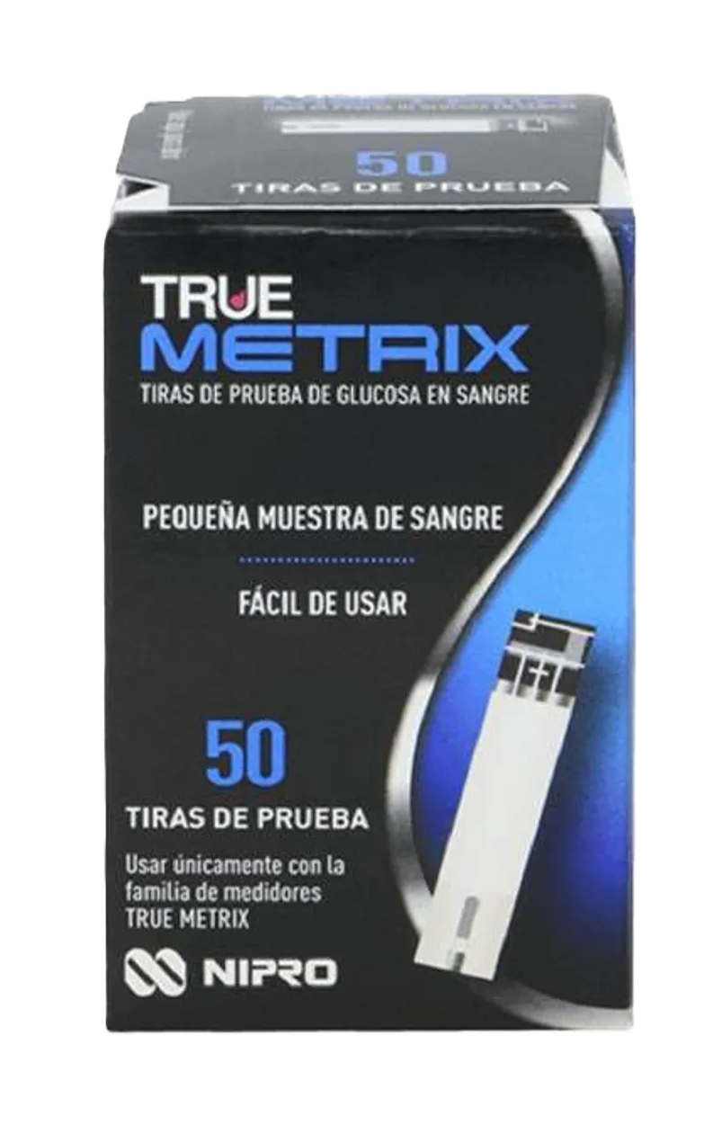 TIRAS DE GLUCOSA TRUE METRIX X 50 UND