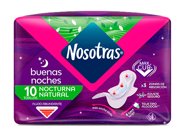 TOALLAS HIGIENICAS BUENAS NOCHES X 10 UND