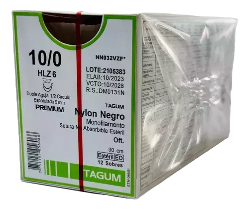 NYLON 10/0 DOBLE AGUJA ESPATULADA