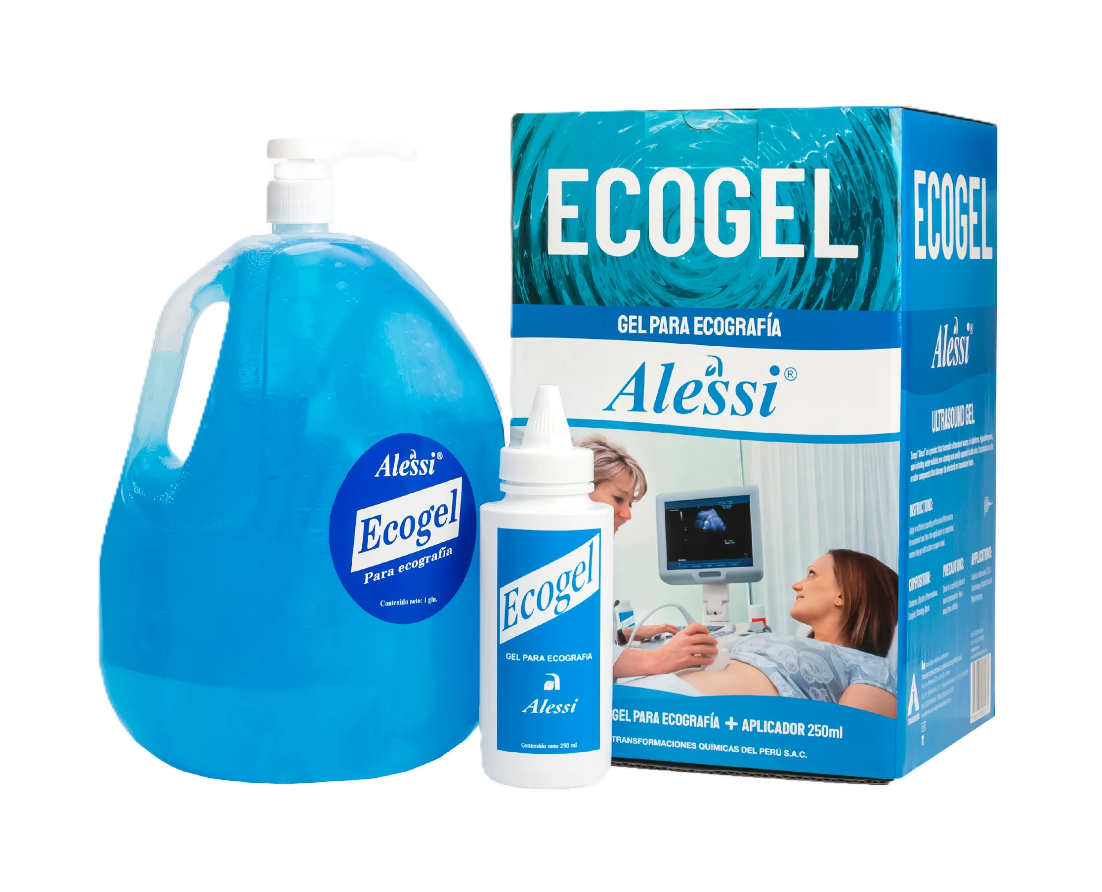 GEL PARA ECOGRAFIA CELESTE X 1 GALON - ECOGEL