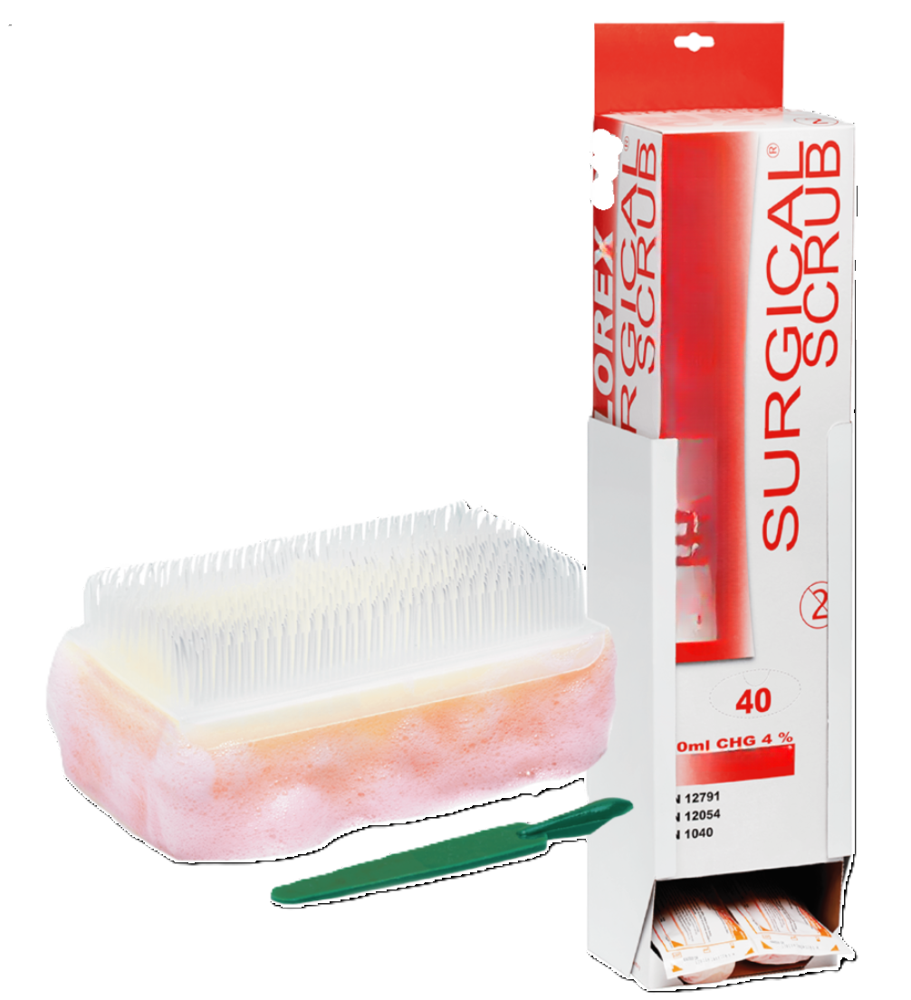 ESCOBILLA PARA LAVADO DE MANOS CON CLORHEXIDINA