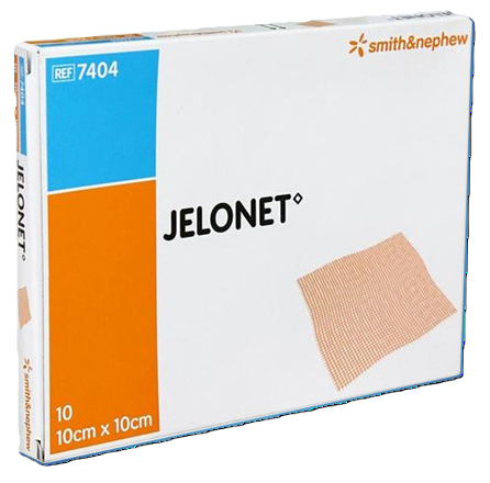 GASA PARAFINADA DE 10 X 10 CM X 10 UND - JELONET