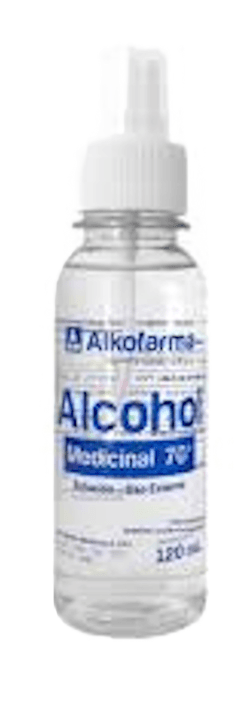 ALCOHOL DE 70° CON ATOMIZADOR X 120 ML