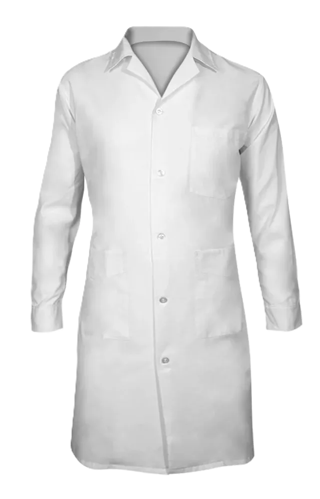 BATA PARA PACIENTE DE TELA BLANCO