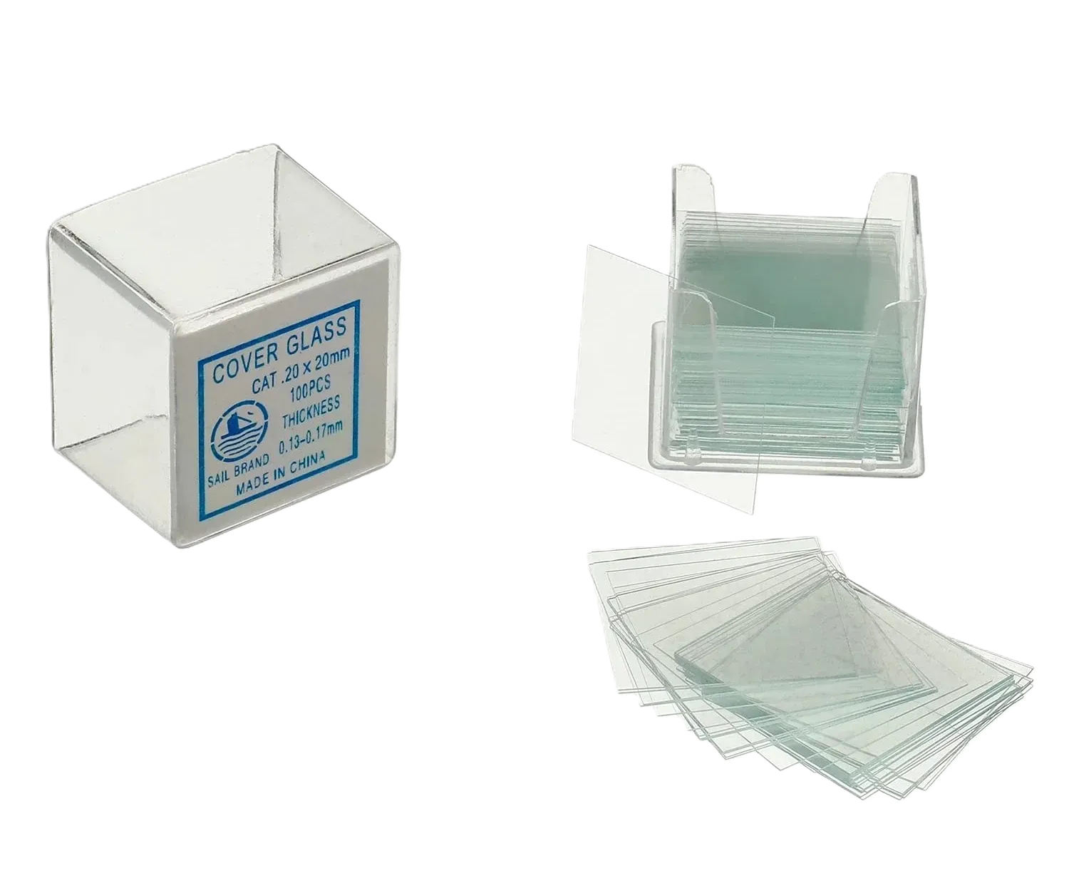 LAMINA CUBRE OBJETO DE 20 X 20 MM X 100 UND