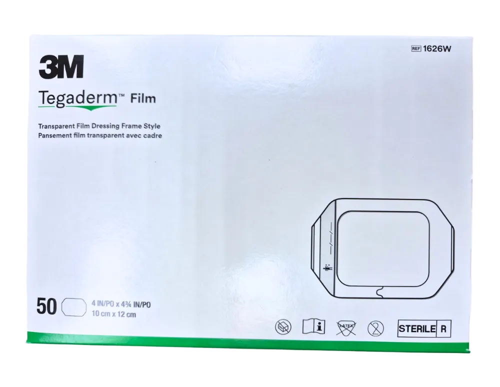 APOSITO TRANSPARENTE DE 10 X 12 CM X 50 UND - TEGADERM FILM 1626W