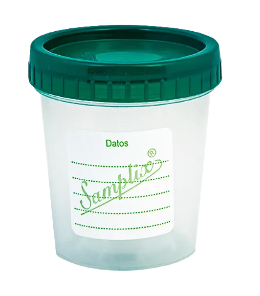FRASCO DE URO ESTERIL TAPA VERDE