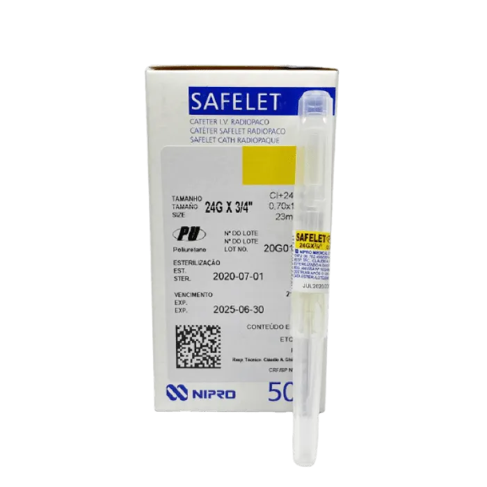 CATETER ENDOVENOSO PERIFERICO N. 24 X 50 UND