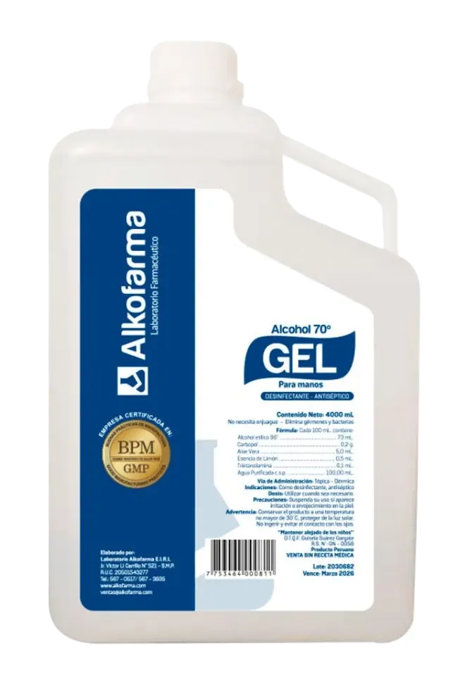 ALCOHOL GEL X 1 GALON