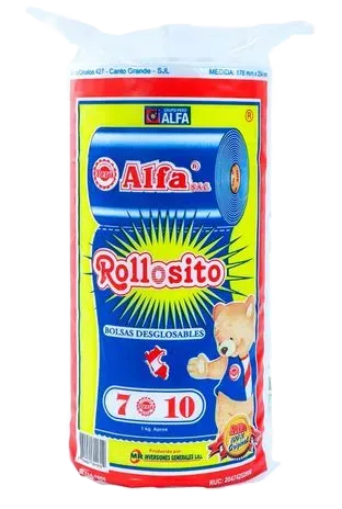 ROLLO DE BOLSA DE 7 X 10