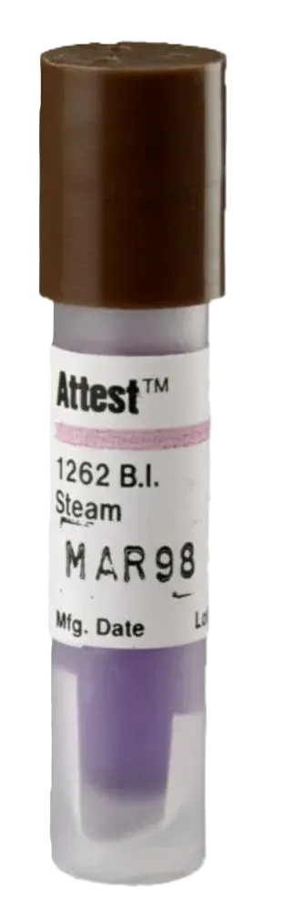 INDICADOR BIOLOGICO PARA ESTERILIZACIÓN CON VAPOR ATTEST - 1262