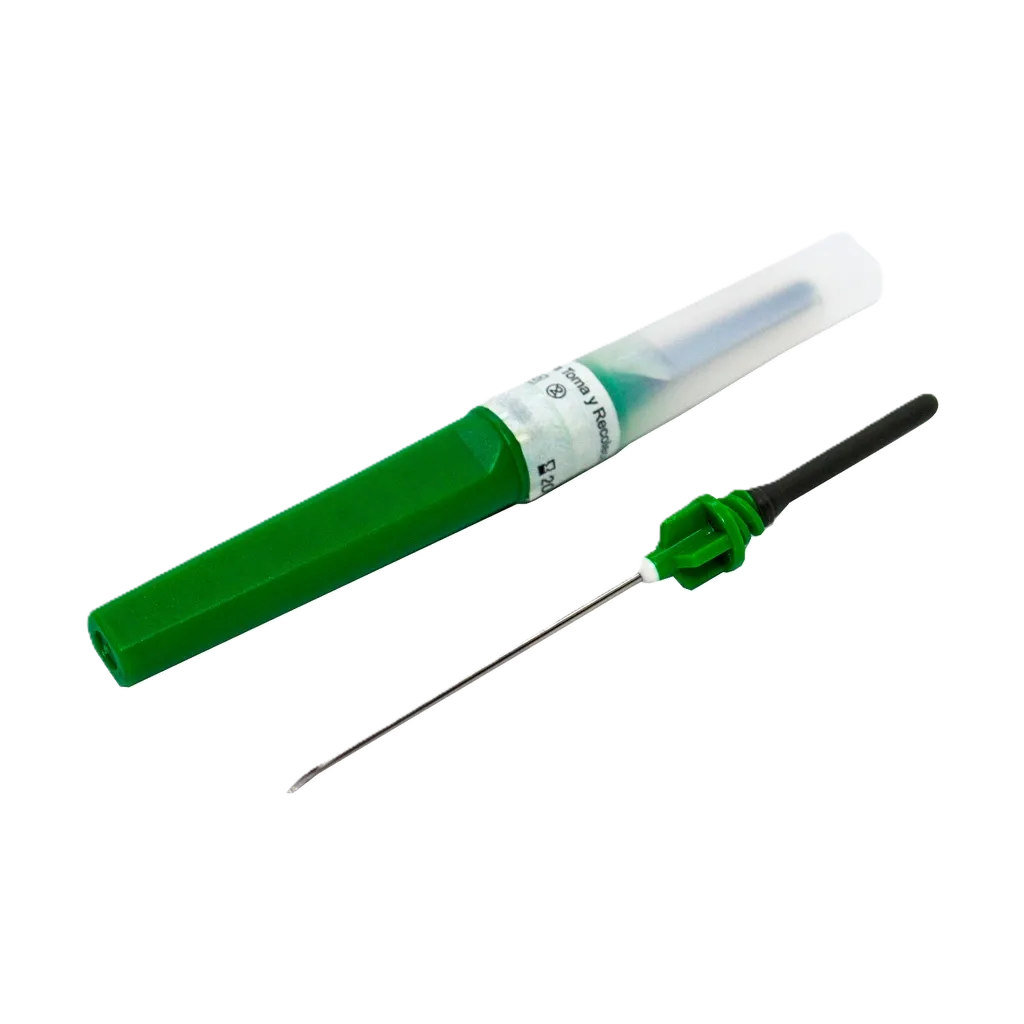 AGUJA VACUTAINER PARA LA TOMA Y RECOLECCION DE SANGRE 21G X 1 1/2 X 100 UND