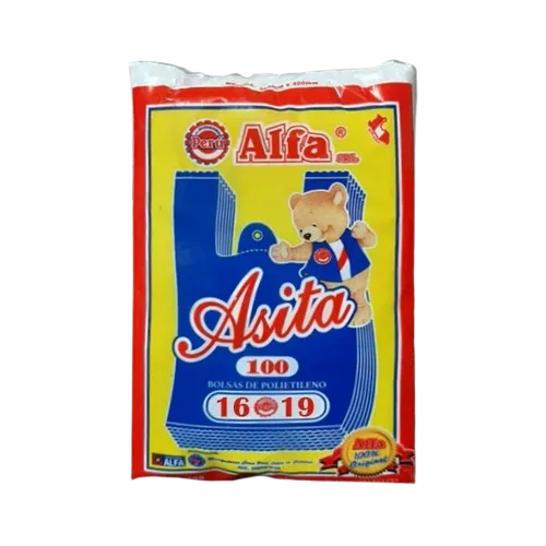 BOLSA DE PLASTICO DE 16 X 19 X 100 UND