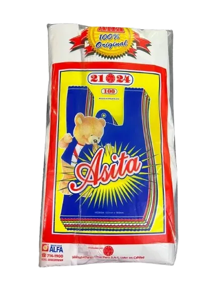 BOLSA DE PLASTICO DE 21 X 24 X 100 UND