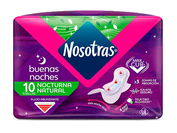 TOALLAS HIGIENICAS BUENAS NOCHES X 10 UND
