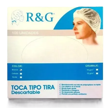 GORRO DE ENFERMERA BLANCO X 100 UND