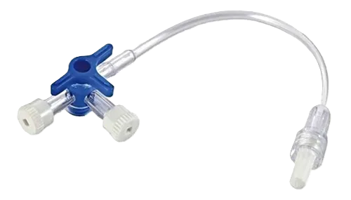 LLAVE DE TRIPLE VIA CON EXTENSION DE 10 CM X 50 UND