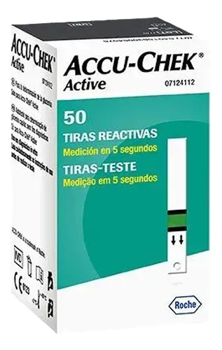 TIRAS DE GLUCOSA ACCU-CHEK ACTIVE X 50 UND