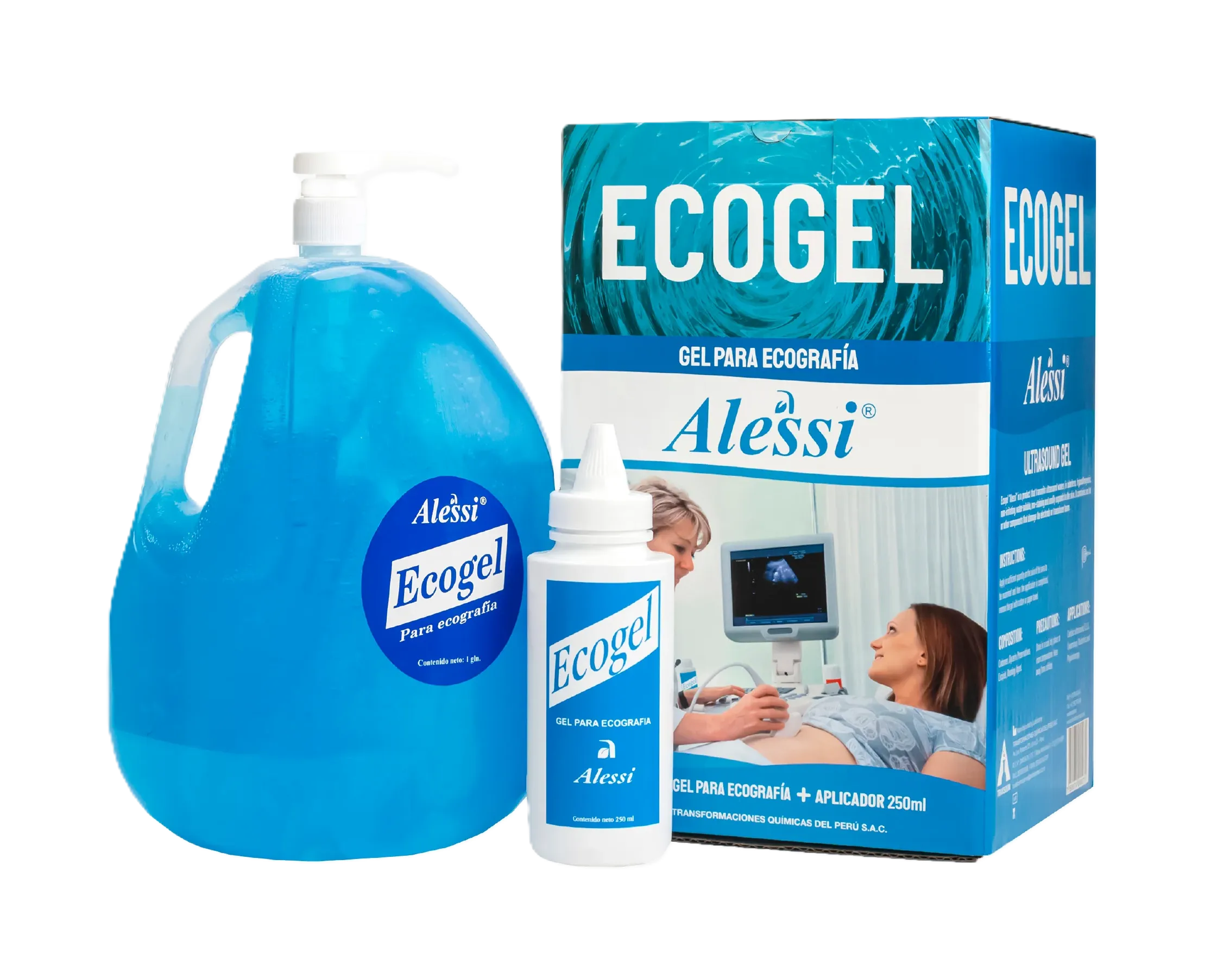 GEL PARA ECOGRAFIA CELESTE X 1 GALON - ECOGEL