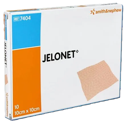 GASA PARAFINADA DE 10 X 10 CM X 10 UND - JELONET