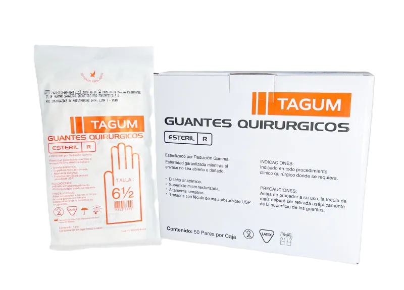 GUANTES QUIRURGICOS TALLA 6.5 X 50 PARES