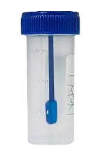 FRASCO PARA HECES CON ESPATULA