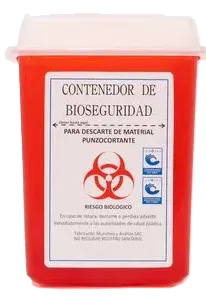 DESCARTEX DE BIOSEGURIDAD X 1.5 LT PLASTICO ROJO