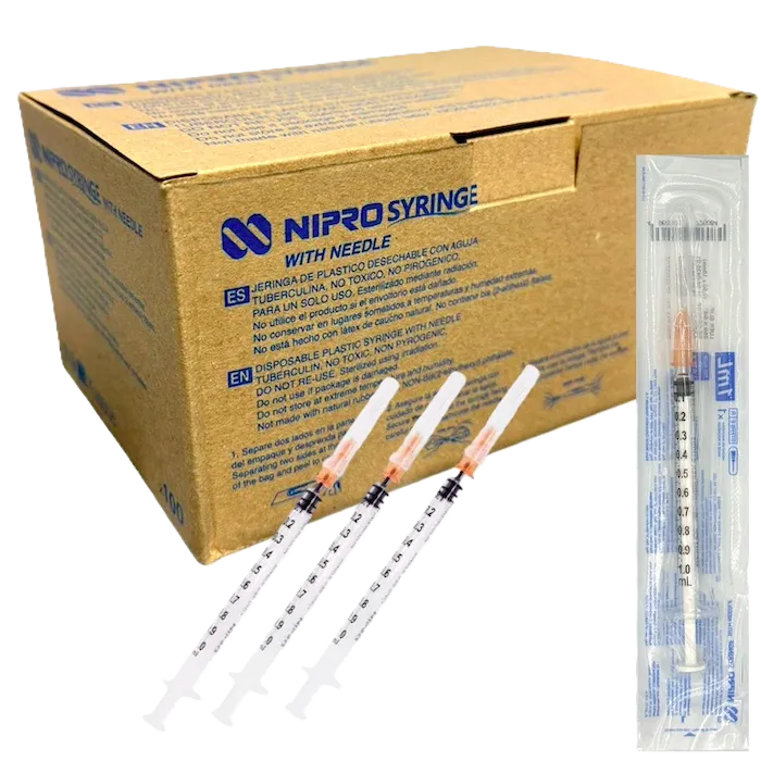 JERINGA DE 1 ML TUBERCULINA X 100 UND