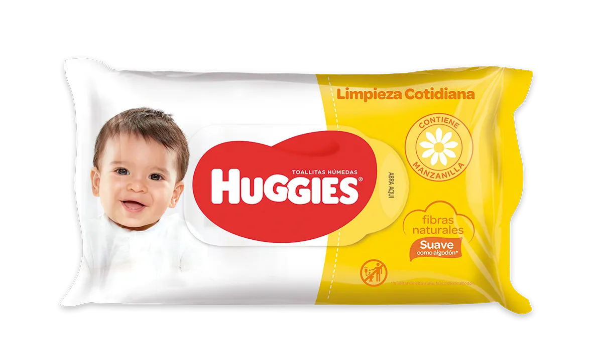 TOALLAS HUMEDAS HUGGIES COTIDIANAS X 100 UND
