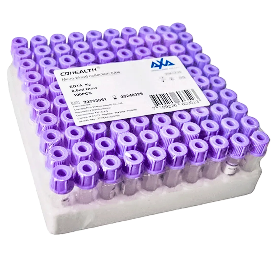 MICROTUBO LILA X 100 UND
