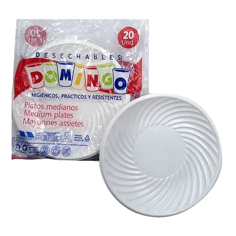PLATOS DESECHABLES X 100 UND