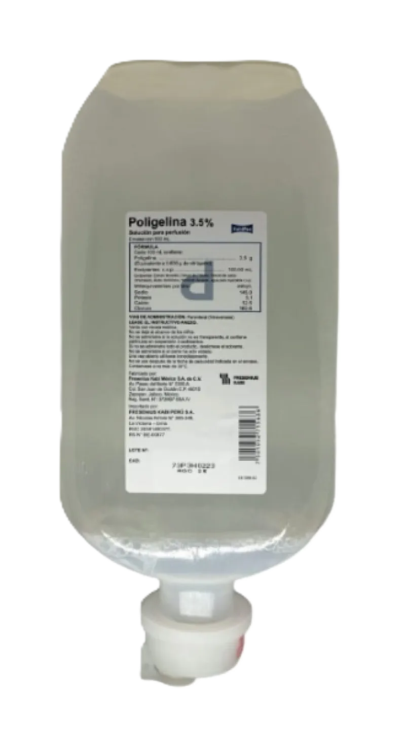 SOLUCION PARA PERFUSION AL 3.5% X 500 ML - POLIGELINA
