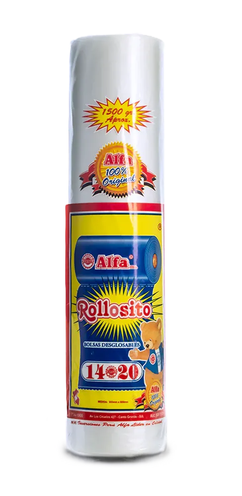 ROLLO DE BOLSA DE 14 X 20