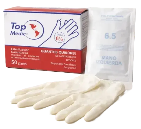 GUANTES QUIRURGICOS TALLA 6.5 X 50 PARES