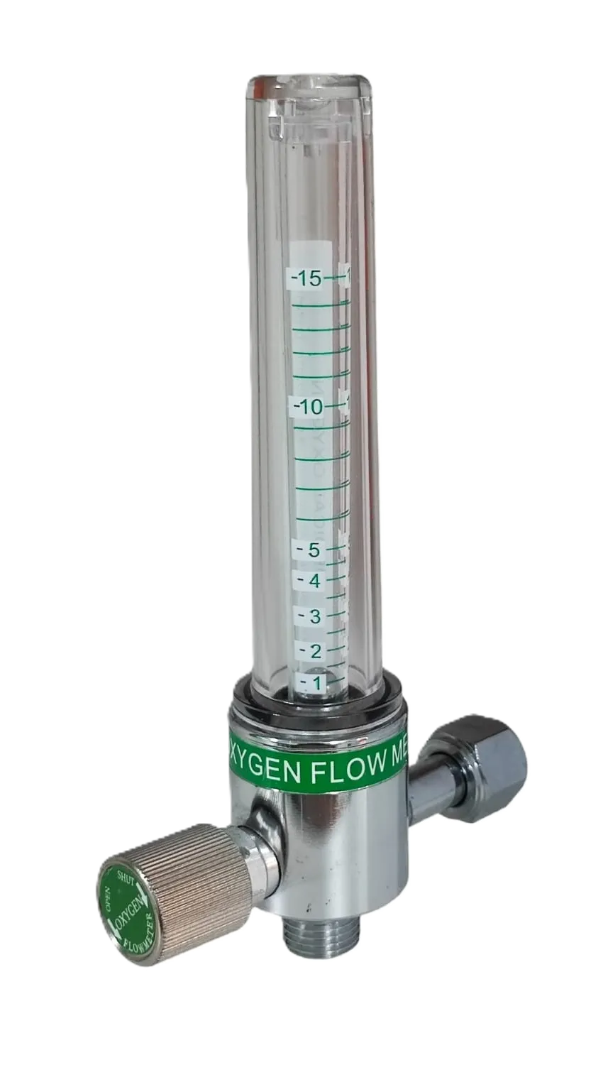 FLUJOMETRO DE OXIGENO CON PERILLA DE METAL ZR-385A