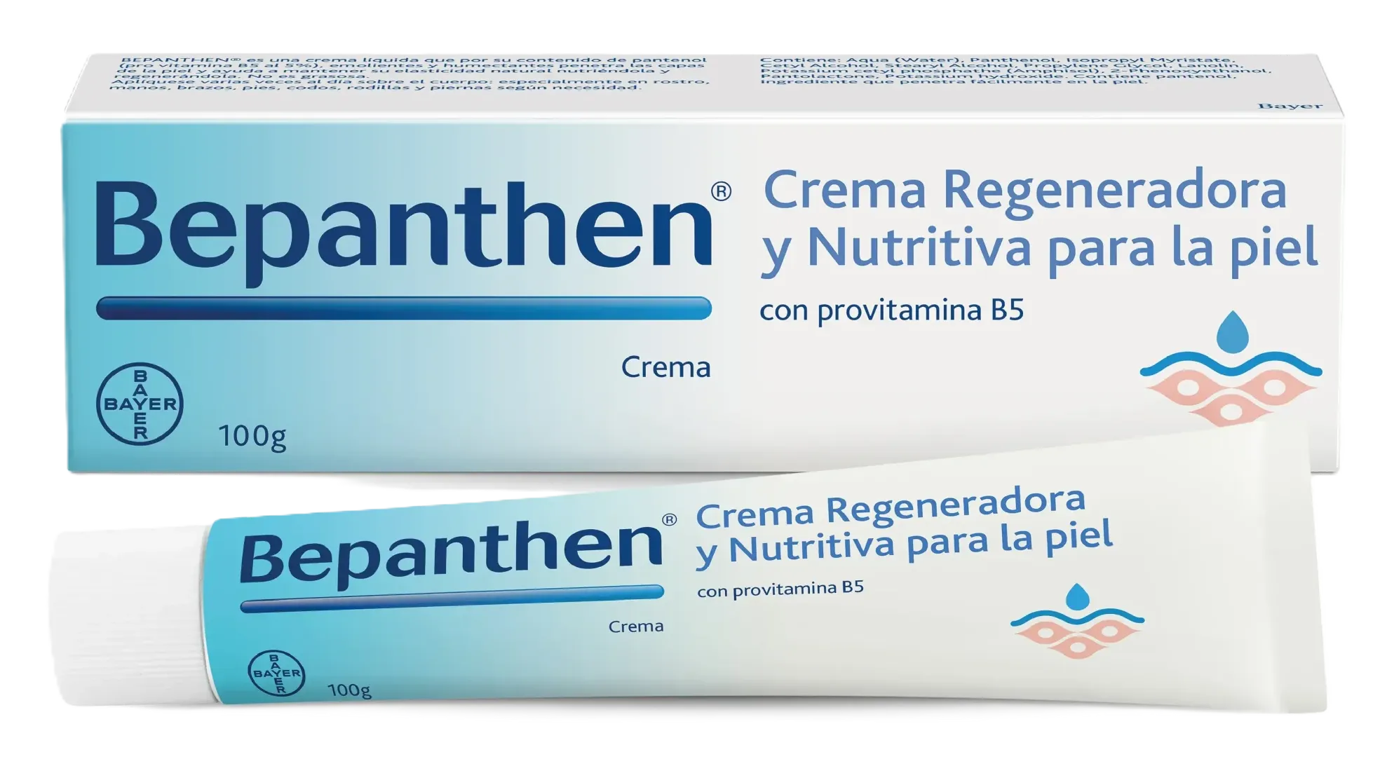 DEXPANTHENOL POMADA CUTANEA TUBO AL 5% X 100 G (BEPANTHEN)
